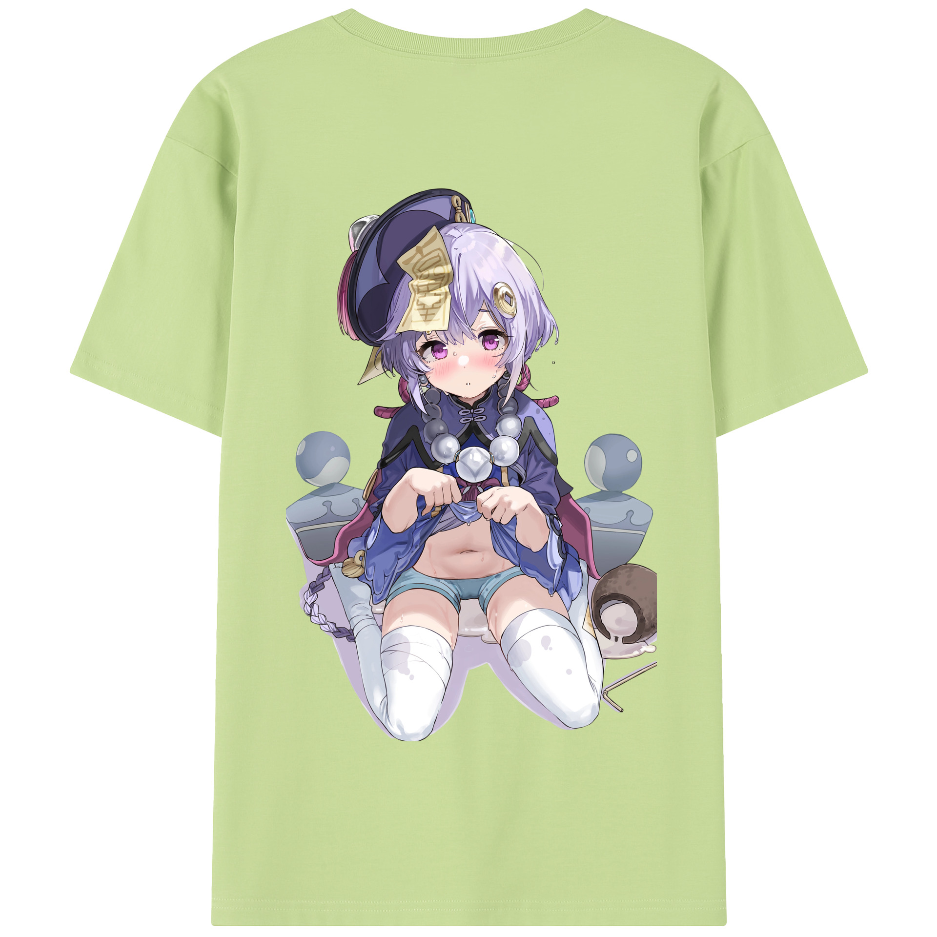 げんし神 七七 なな  genshin Nana 綿100％半袖Tシャツ（背面プリント）